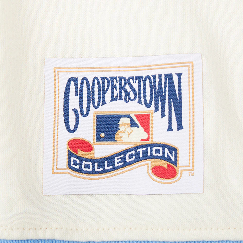 MLB ST. LOUIS CARDINALS RETRO CLASSIC BIG GIRLS RIB FLEECE CREWNECK (EGGSHELL/ UNIVERSITY BLUE) - Image 6