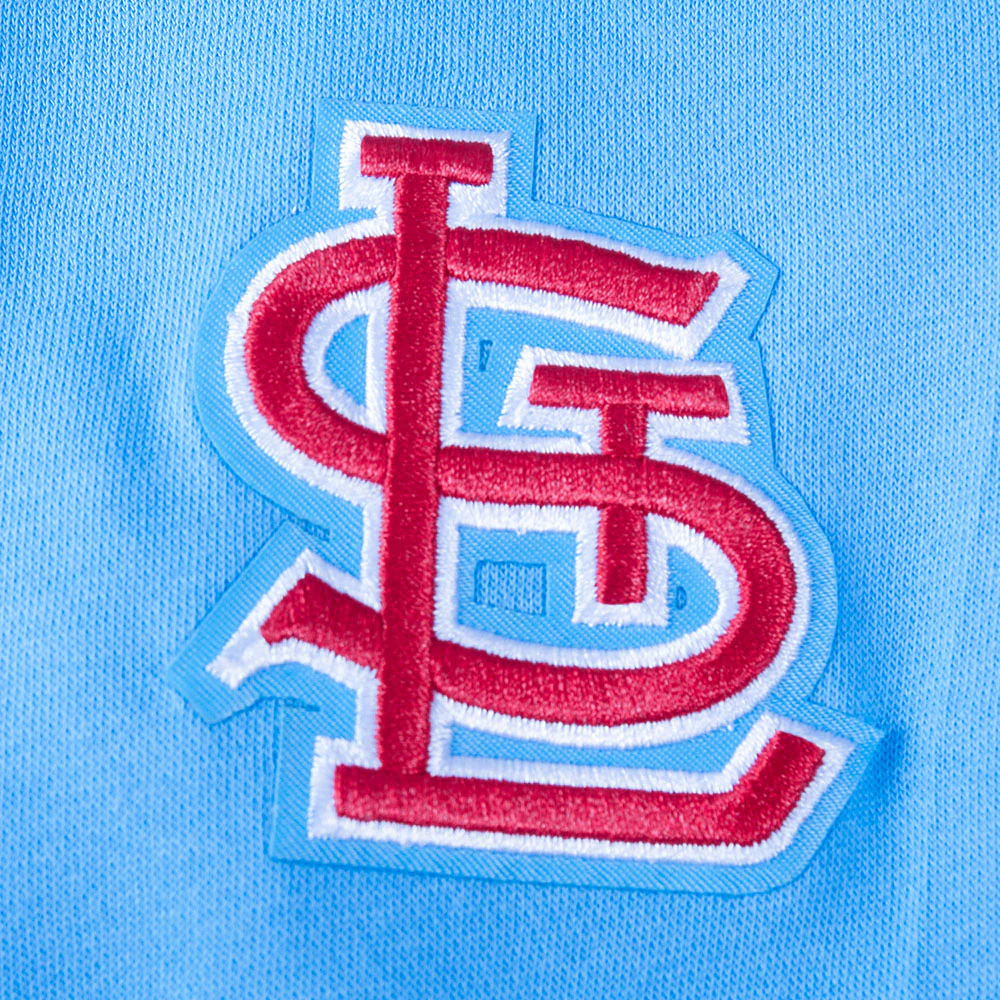 MLB ST. LOUIS CARDINALS RETRO CLASSIC BIG GIRLS RIB FLEECE CREWNECK (UNIVERSITY BLUE) - Image 7