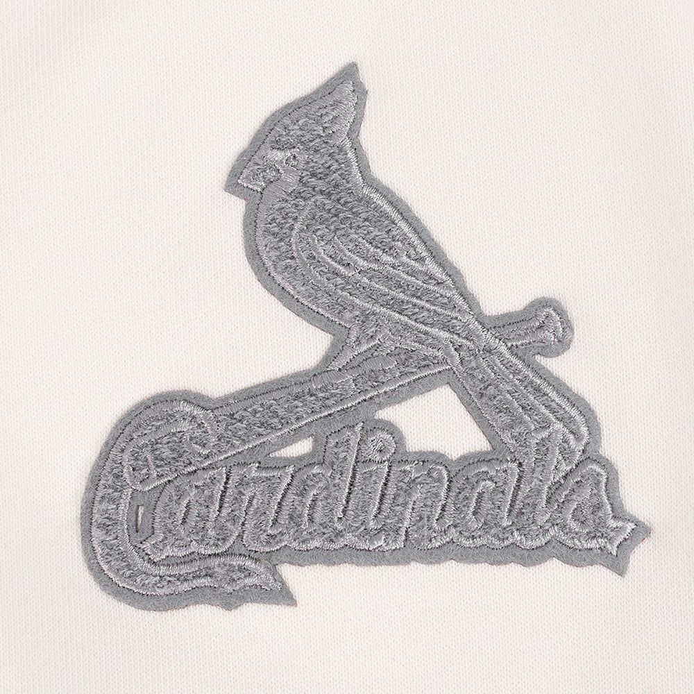 MLB ST. LOUIS CARDINALS REVERSE FRENCH TERRY WOMEN'S FLEECE CREWNECK (EGGSHELL) - Image 10