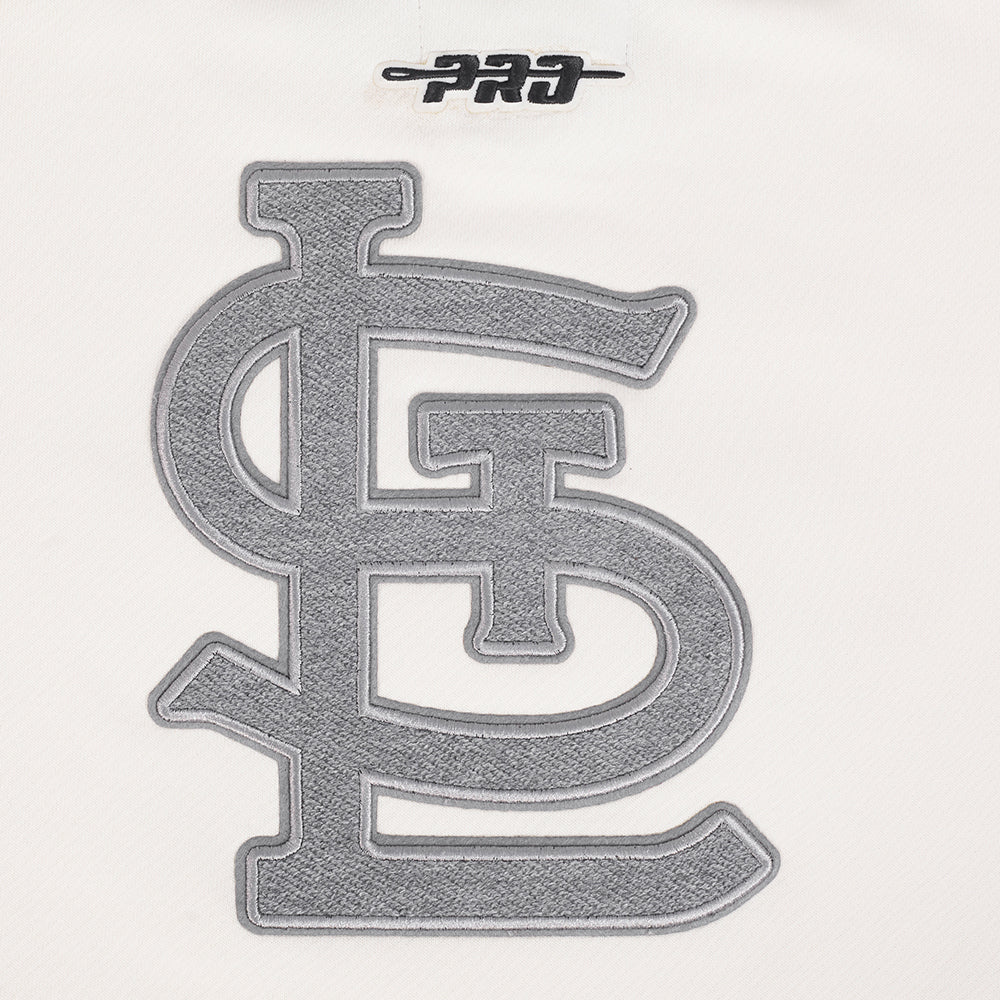 MLB ST. LOUIS CARDINALS REVERSE FRENCH TERRY WOMEN'S FLEECE CREWNECK (EGGSHELL) - Image 11