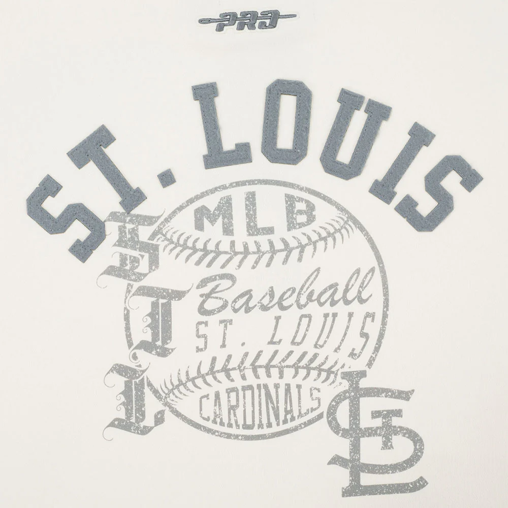 MLB ST. LOUIS CARDINALS STREET TEAM WOMEN'S FLC CREWNECK (EGGSHELL) - Image 8