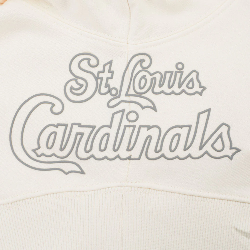 MLB ST. LOUIS CARDINALS STREET TEAM WOMEN'S FLC CREWNECK (EGGSHELL) - Image 9