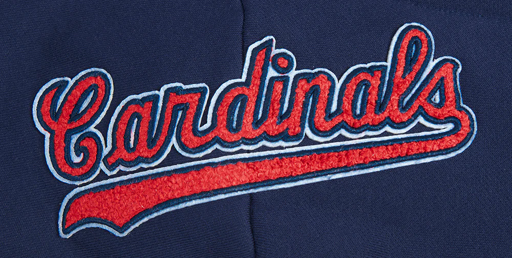 MLB ST. LOUIS CARDINALS MASHUP WOMEN'S RIB CROPPED PULLOVER HOODIE (MIDNIGHT NAVY/RED/MIDNIGHT NAVY) - Image 7