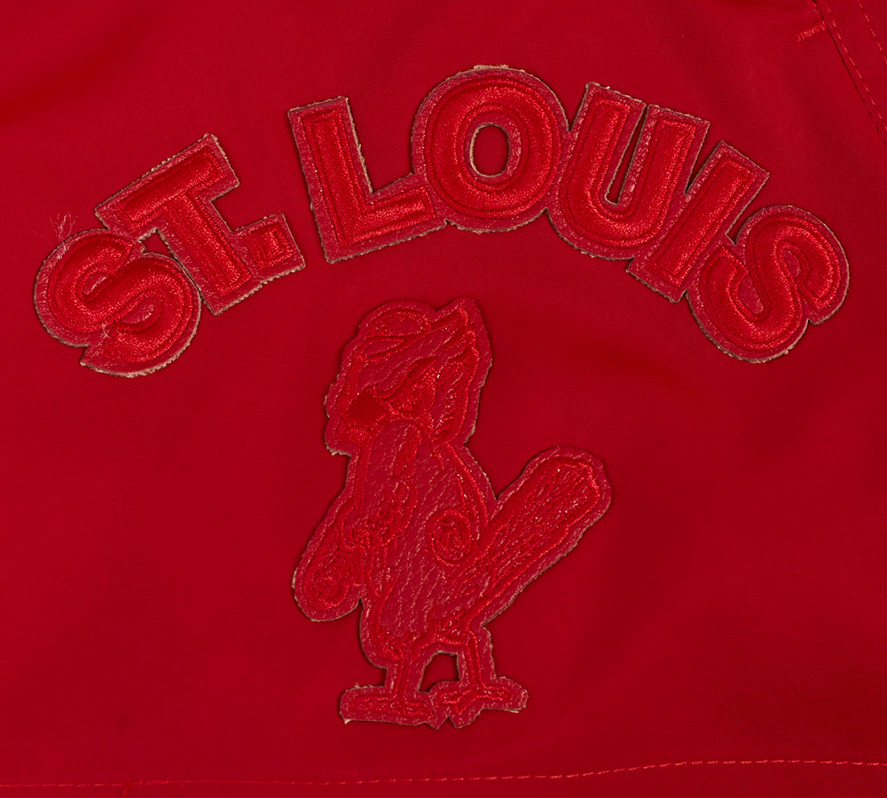 MLB ST. LOUIS CARDINALS TRIPLE TONAL W WOVEN WOMEN'S SHORT (RED) - Image 5