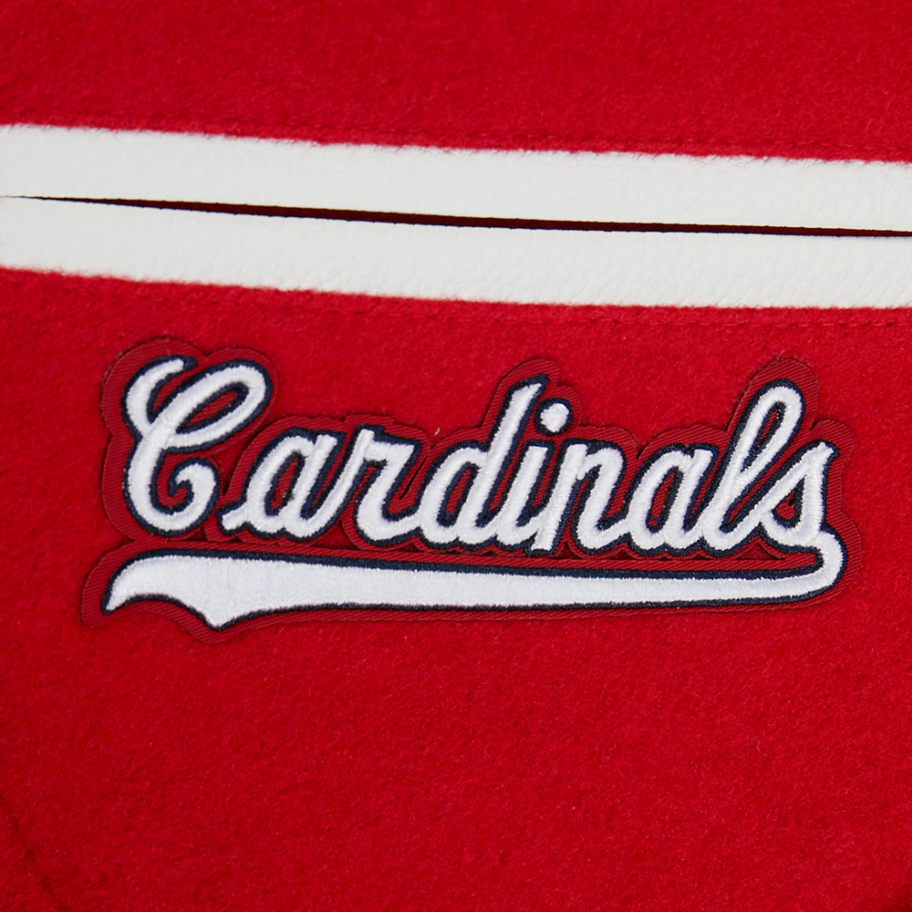 MLB ST. LOUIS CARDINALS CLASSIC CHENILLE LITTLE BOY'S WOOL VARSITY JACKET (RED/WHITE) - Image 6