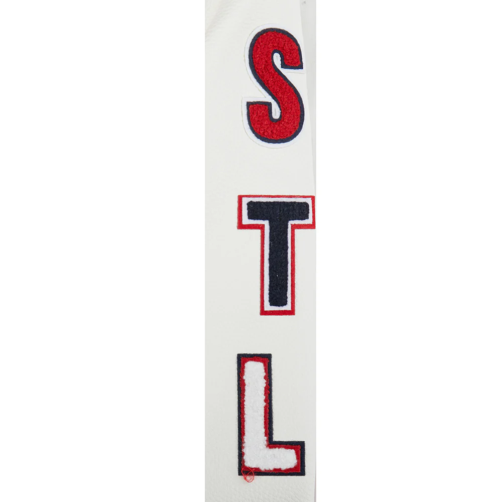 MLB ST. LOUIS CARDINALS CLASSIC CHENILLE LITTLE BOY'S WOOL VARSITY JACKET (RED/WHITE) - Image 8