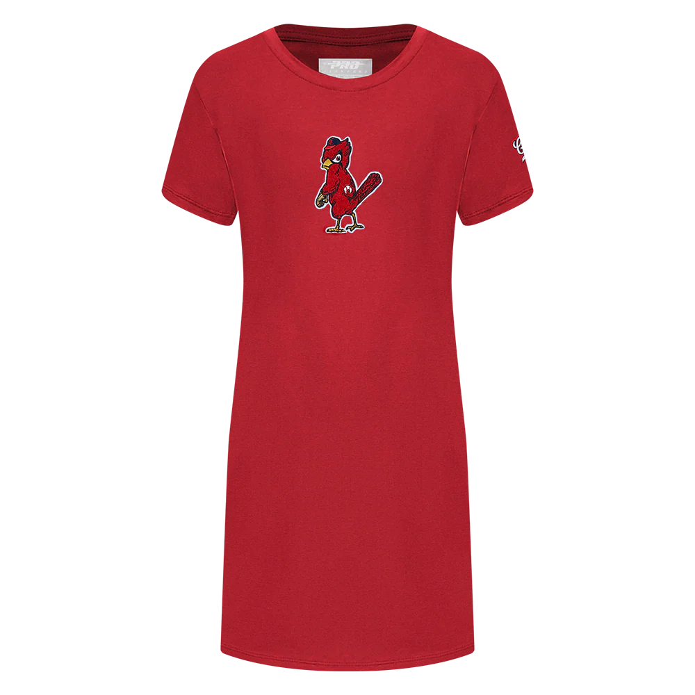 MLB ST. LOUIS CARDINALS CLASSIC TODDLER GIRLS TOP DRESS (RED)