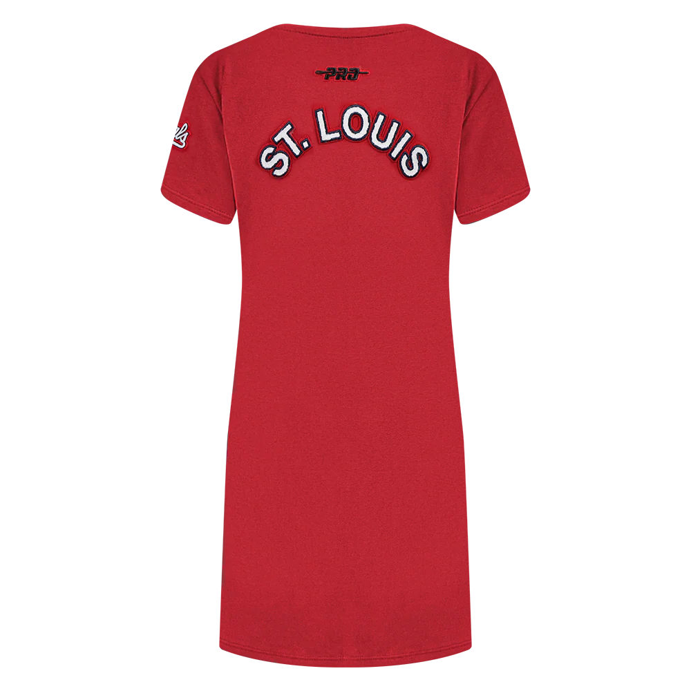 MLB ST. LOUIS CARDINALS CLASSIC TODDLER GIRLS TOP DRESS (RED) - Image 3