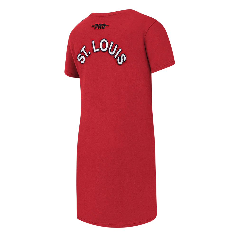 MLB ST. LOUIS CARDINALS CLASSIC TODDLER GIRLS TOP DRESS (RED) - Image 4