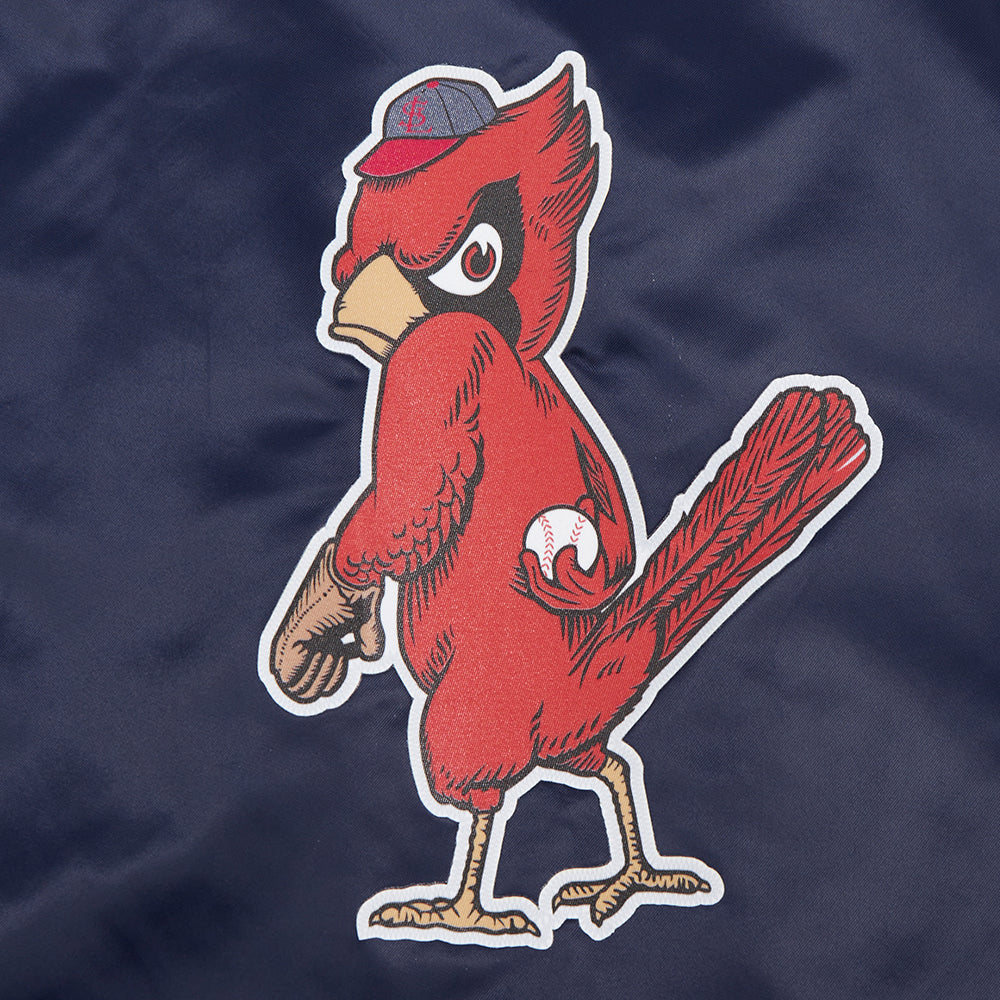 MLB ST. LOUIS CARDINALS CLASSIC WOMEN'S SATIN JACKET (MIDNIGHT NAVY) - Image 8