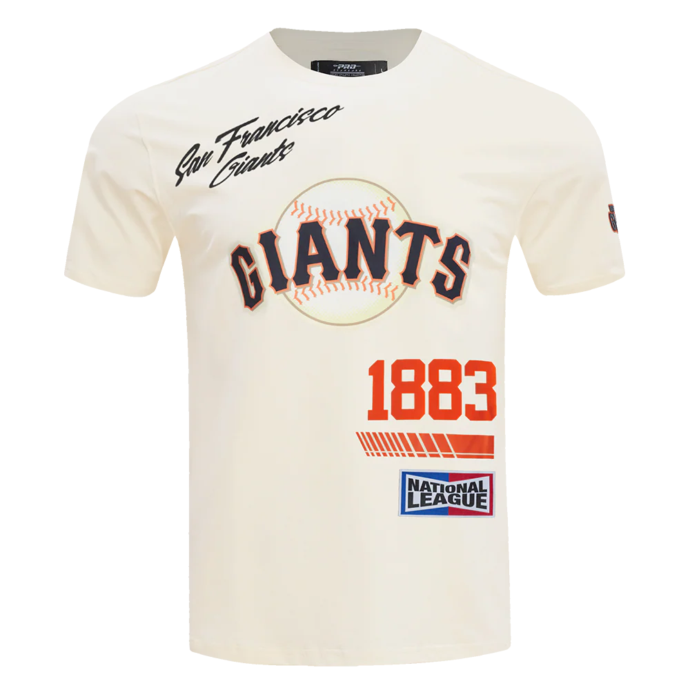 MLB SAN FRANCISCO GIANTS FAST LANE SINGLE JERSEY MEN'S TEE (EGGSHELL)