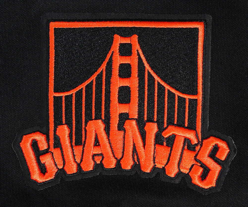 MLB SAN FRANCISCO GIANTS CLASSIC MEN'S WARM UP JACKET (BLACK/ORANGE) - Image 6