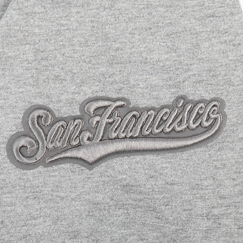 MLB SAN FRANCISCO GIANTS NEUTRAL MEN'S DROP SHOULDER TOP (DARK HEATHER GRAY) - Image 6