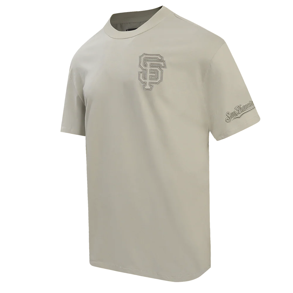 MLB SAN FRANCISCO GIANTS NEUTRAL MEN'S DROP SHOULDER TOP (TAUPE) - Image 2