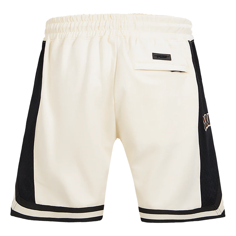 MLB SAN FRANCISCO GIANTS SCRIPT TAIL MEN'S DOUBLE KNIT 2.0 SHORT (EGGSHELL/ BLACK) - Image 3