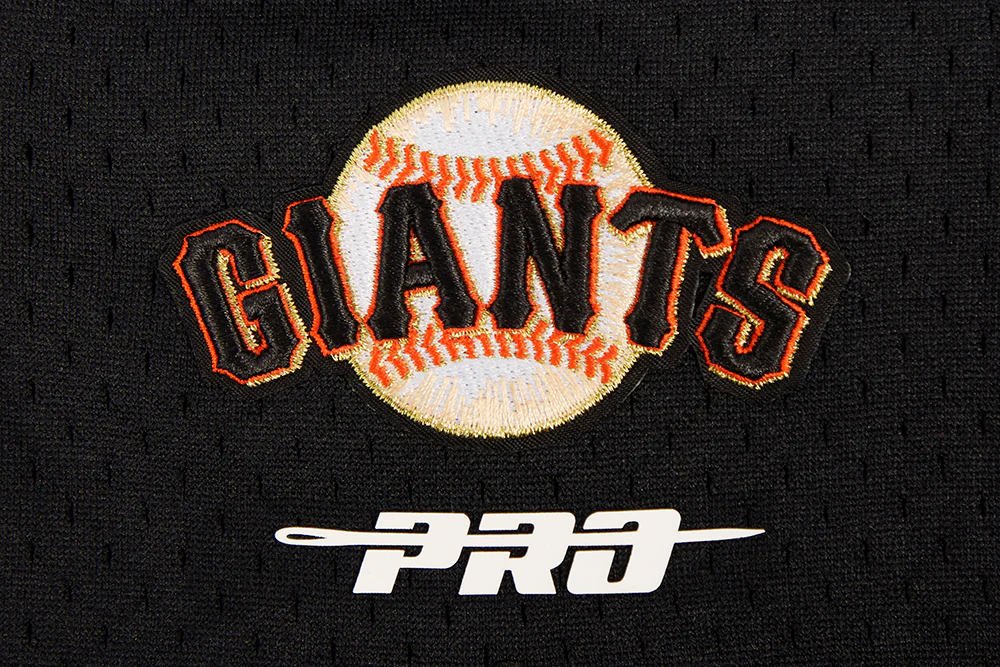 MLB SAN FRANCISCO GIANTS SCRIPT TAIL MEN'S DOUBLE KNIT 2.0 SHORT (EGGSHELL/ BLACK) - Image 5