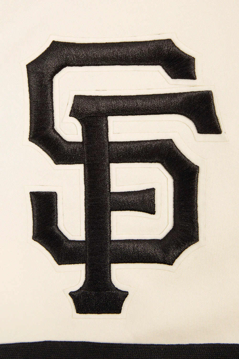 MLB SAN FRANCISCO GIANTS SCRIPT TAIL MEN'S DOUBLE KNIT 2.0 SHORT (EGGSHELL/ BLACK) - Image 6