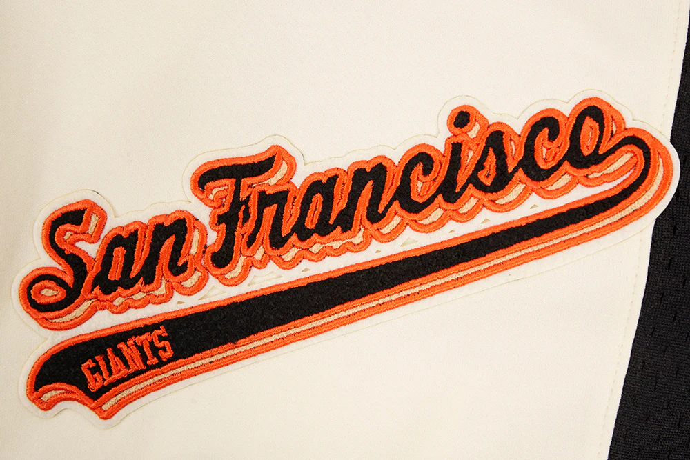 MLB SAN FRANCISCO GIANTS SCRIPT TAIL MEN'S DOUBLE KNIT 2.0 SHORT (EGGSHELL/ BLACK) - Image 7