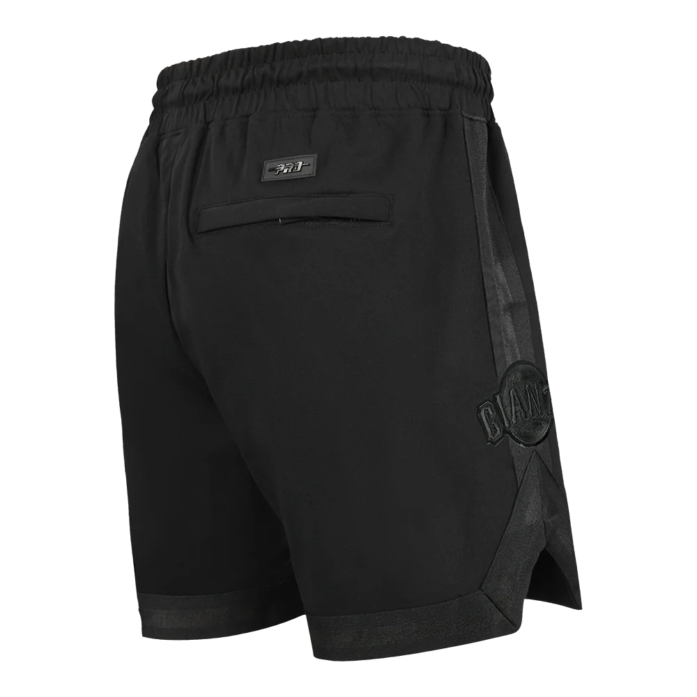 MLB SAN FRANCISCO GIANTS TRIPLE BLACK LOGO PRO TEAM MEN'S SHORT (TRIPLE BLACK) - Image 3