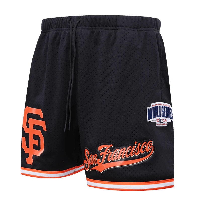 MLB SAN FRANCISCO GIANTS LOGO MEN'S MESH SHORT (BLACK)