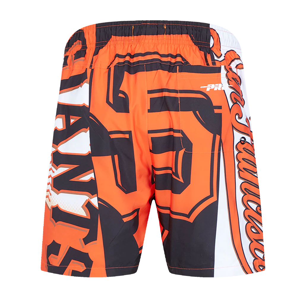 MLB SAN FRANCISCO GIANTS MASH UP LOGO MEN'S WOVEN SHORTS (1SF) - Image 3