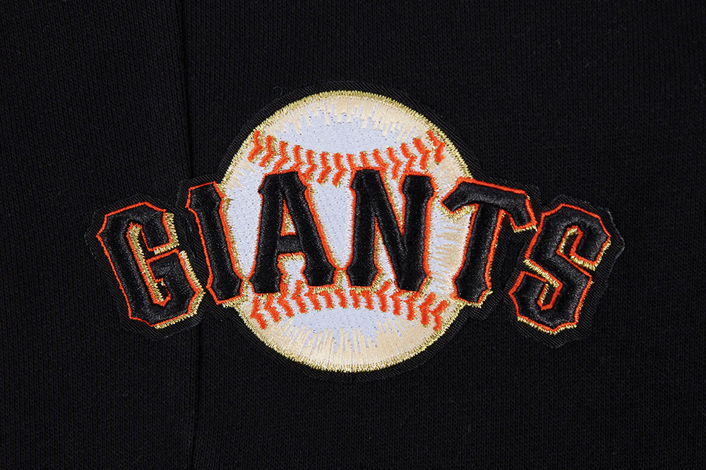MLB SAN FRANCISCO GIANTS SCRIPT TAIL MEN'S RIB FLEECE SWEATPANT (BLACK/ORANGE) - Image 6