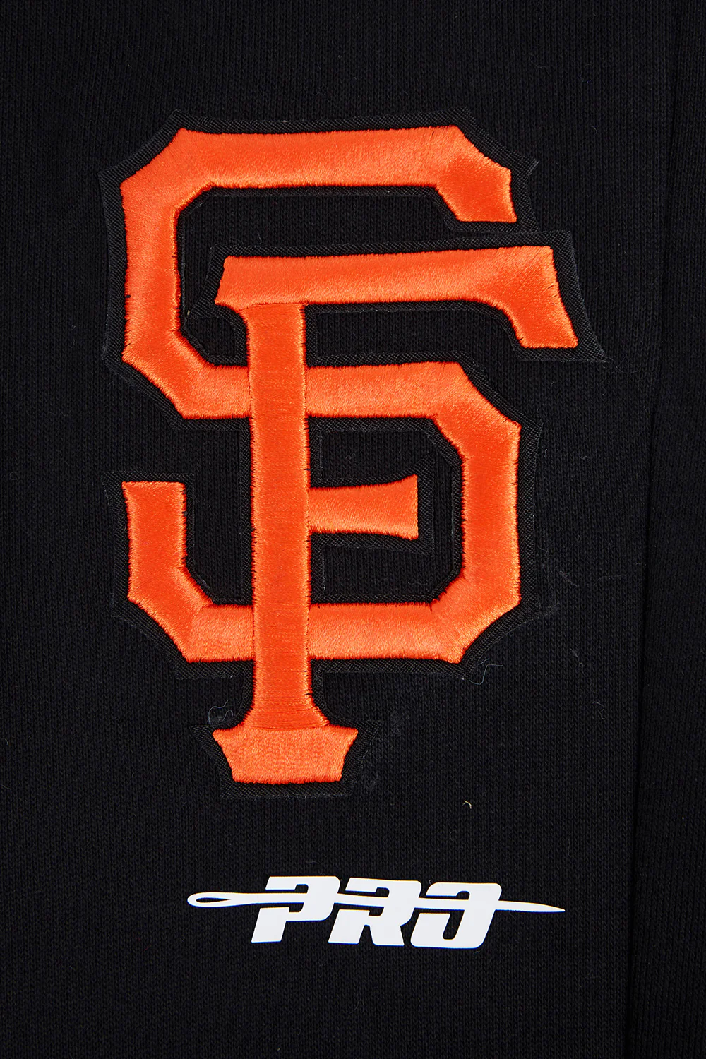 MLB SAN FRANCISCO GIANTS SCRIPT TAIL MEN'S RIB FLEECE SWEATPANT (BLACK/ORANGE) - Image 7