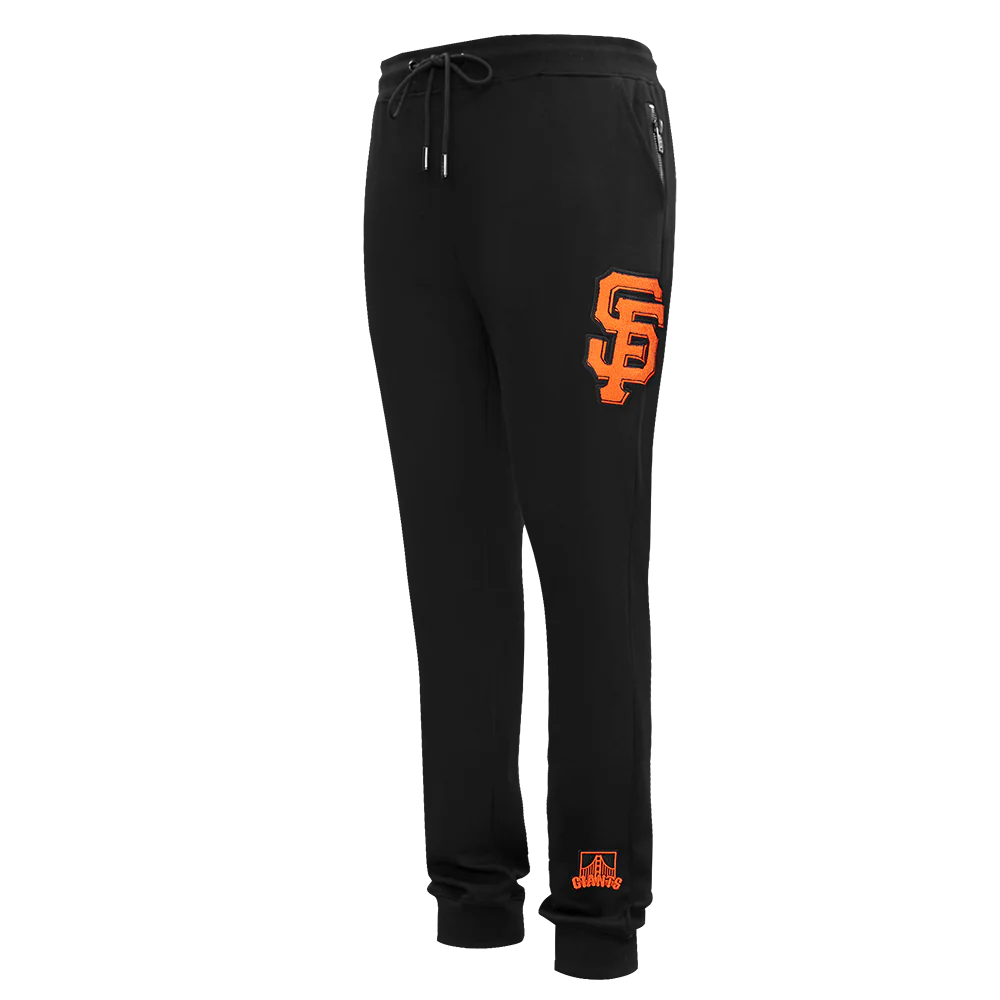 MLB SAN FRANCISCO GIANTS CLASSIC CHENILLE MEN'S JOGGER (BLACK)