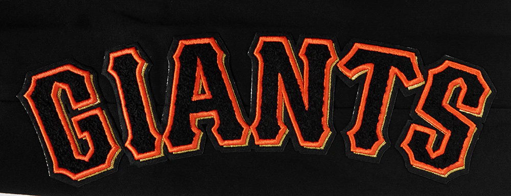 MLB SAN FRANCISCO GIANTS CLASSIC CHENILLE MEN'S JOGGER (BLACK) - Image 6