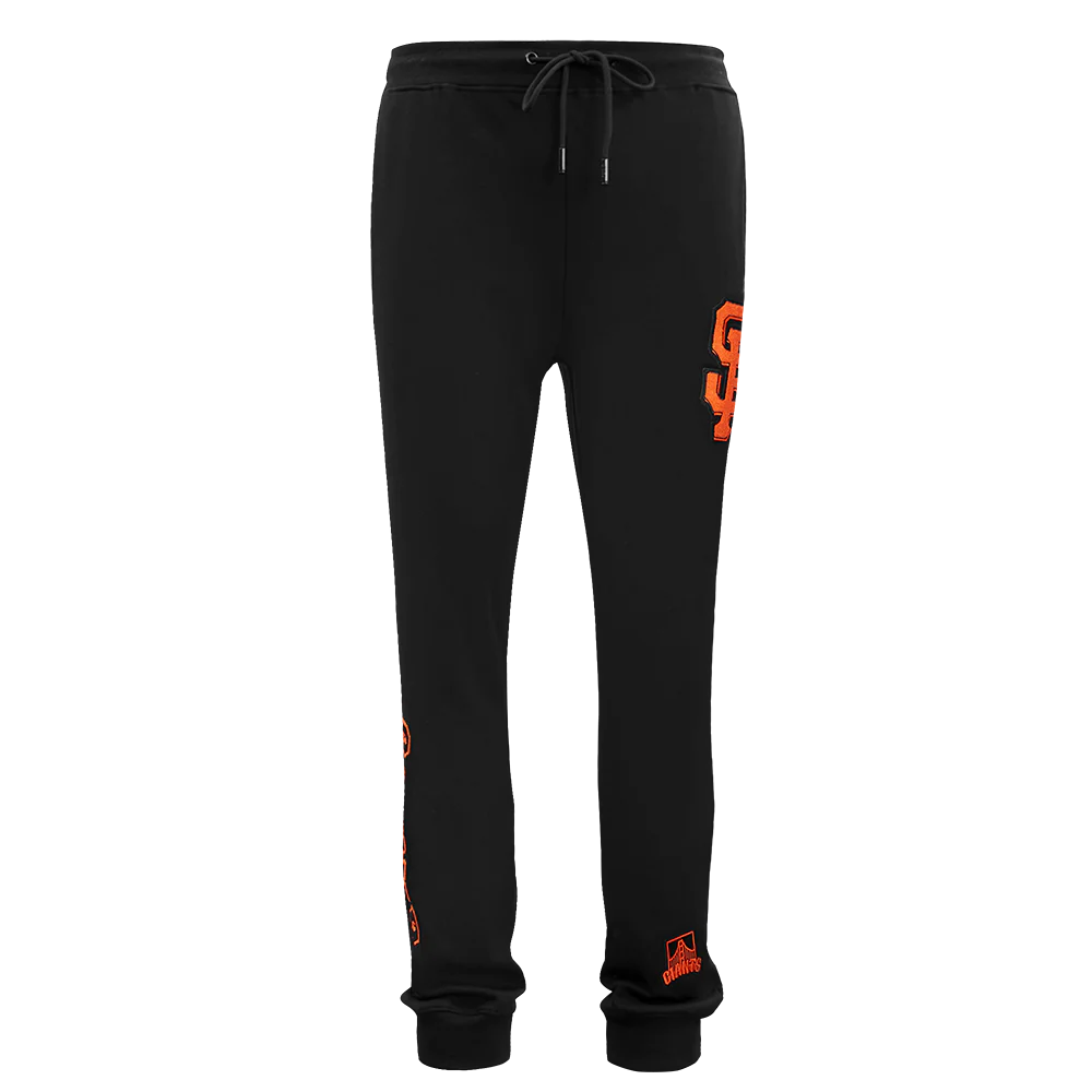 MLB SAN FRANCISCO GIANTS CLASSIC CHENILLE MEN'S JOGGER (BLACK) - Image 7