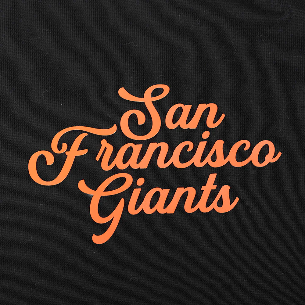 MLB SAN FRANCISCO GIANTS SOUVENIR MEN'S FLEECE PULLOVER HOODIE (BLACK) - Image 9