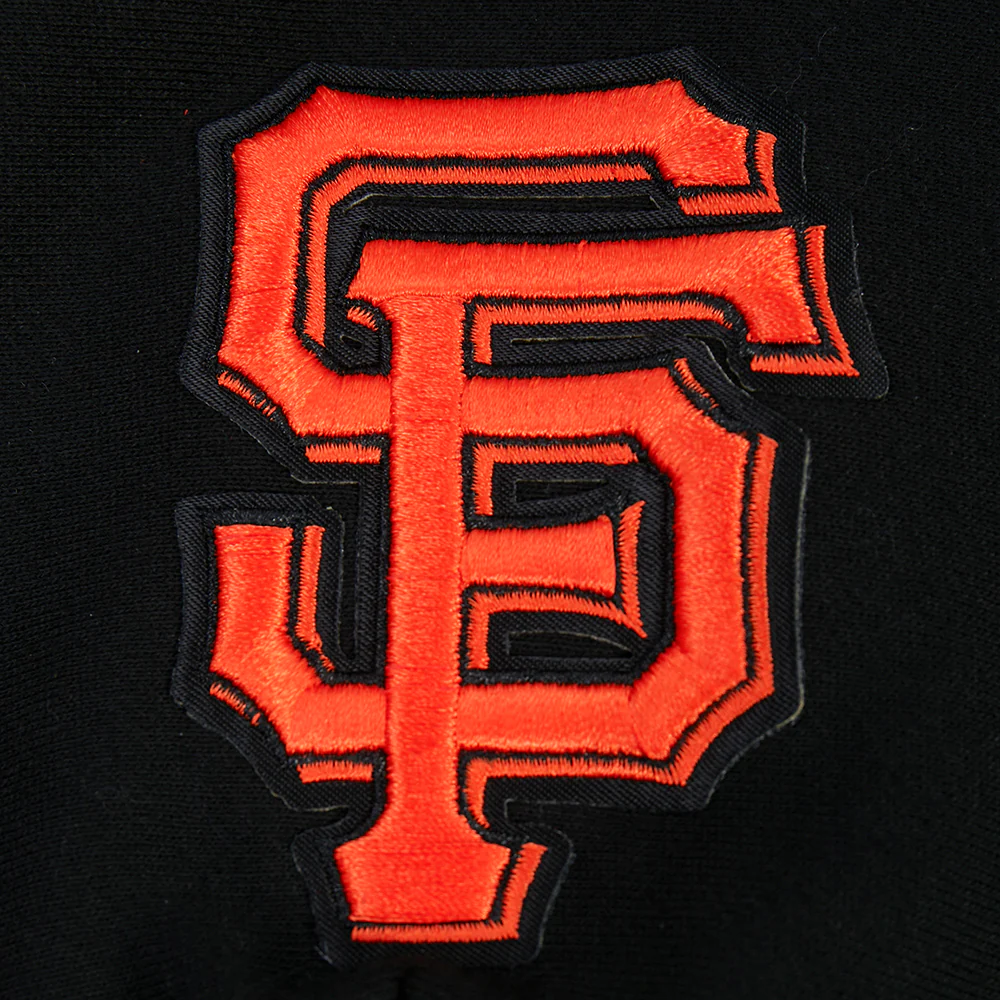 MLB SAN FRANCISCO GIANTS WINGSPAN MEN'S DROP SHOULDER FLC PO HOODIE (BLACK) - Image 8
