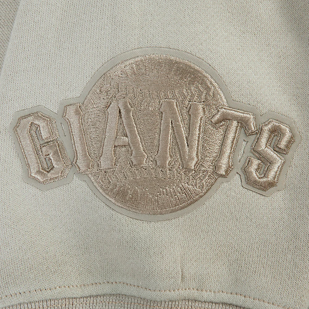 MLB SAN FRANCISCO GIANTS WINGSPAN MEN'S DROP SHOULDER FLC PO HOODIE (TAUPE) - Image 7