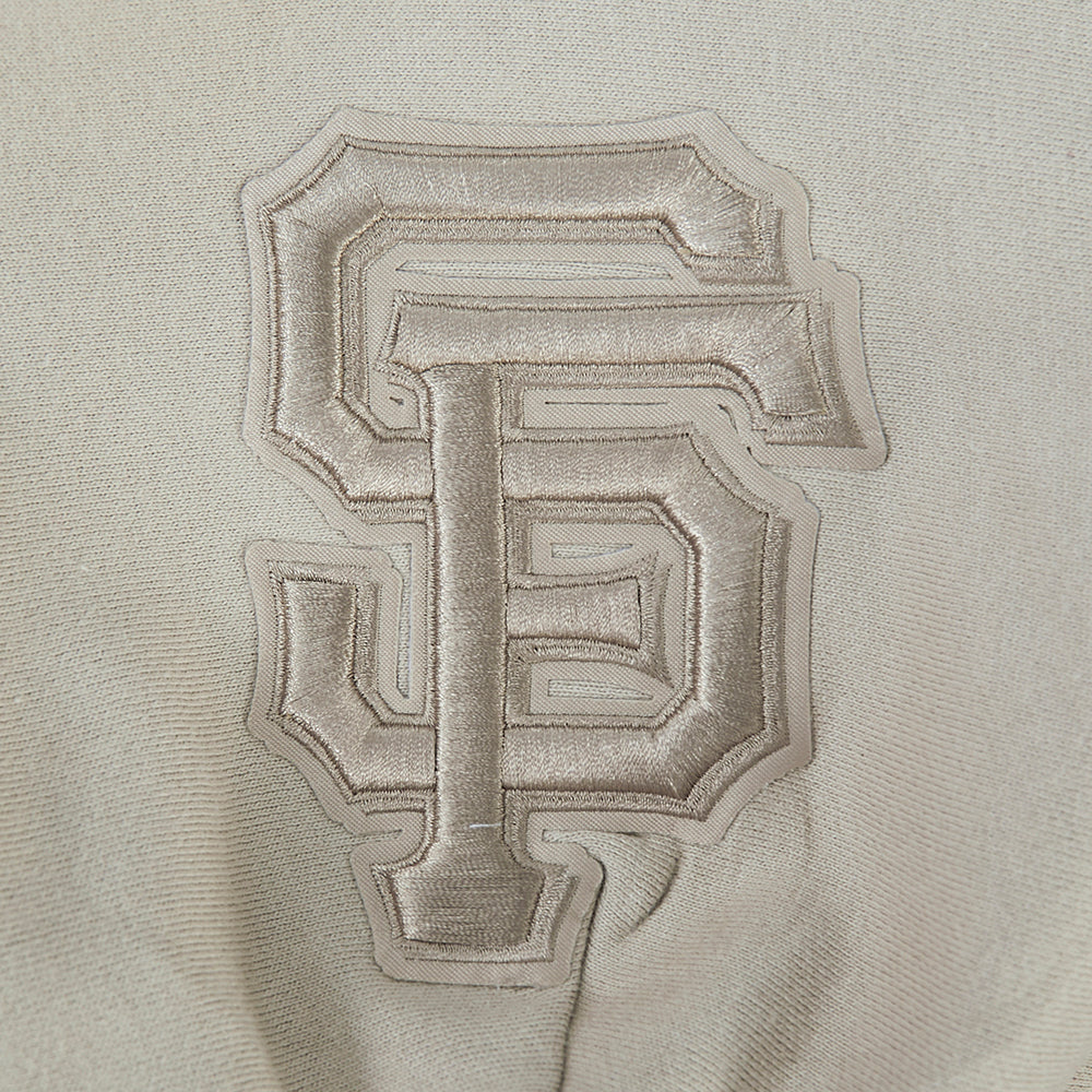 MLB SAN FRANCISCO GIANTS WINGSPAN MEN'S DROP SHOULDER FLC PO HOODIE (TAUPE) - Image 8