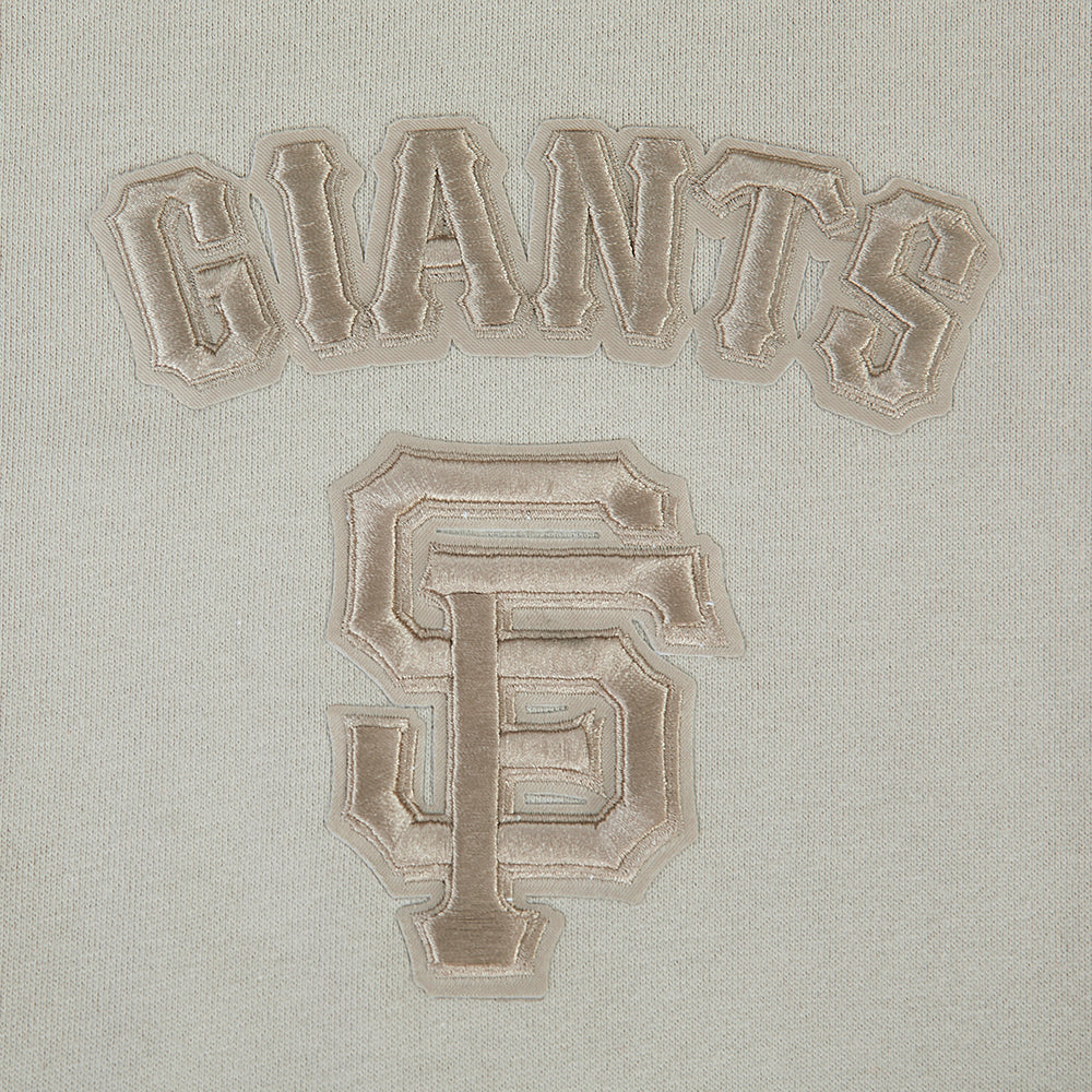 MLB SAN FRANCISCO GIANTS WINGSPAN MEN'S DROP SHOULDER FLC PO HOODIE (TAUPE) - Image 9