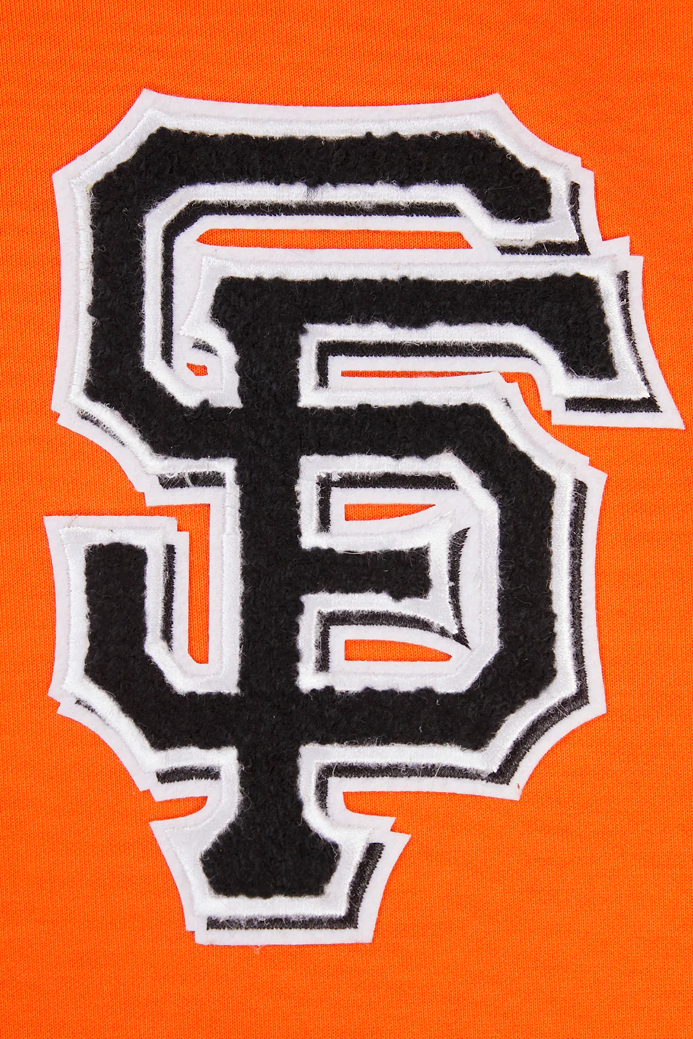 MLB SAN FRANCISCO GIANTS CLASSIC CHENILLE MEN'S PULLOVER HOODIE (ORANGE) - Image 7