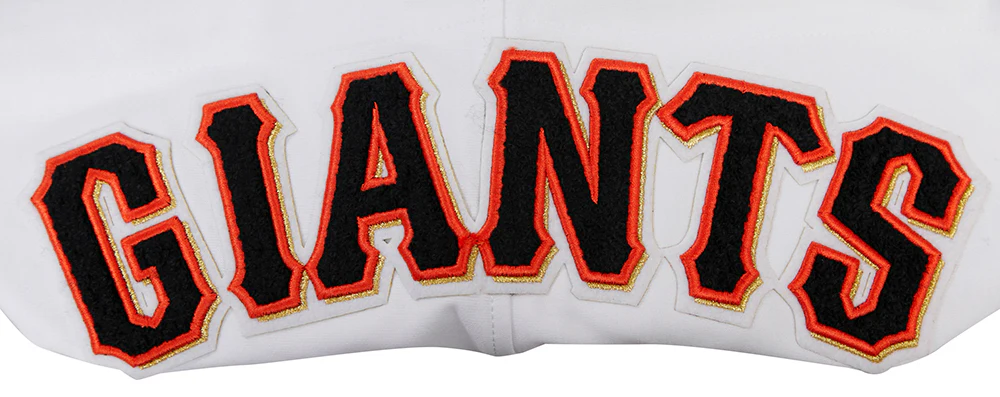 MLB SAN FRANCISCO GIANTS CLASSIC CHENILLE MEN'S FULL ZIP PULLOVER HOODIE (WHITE) - Image 8