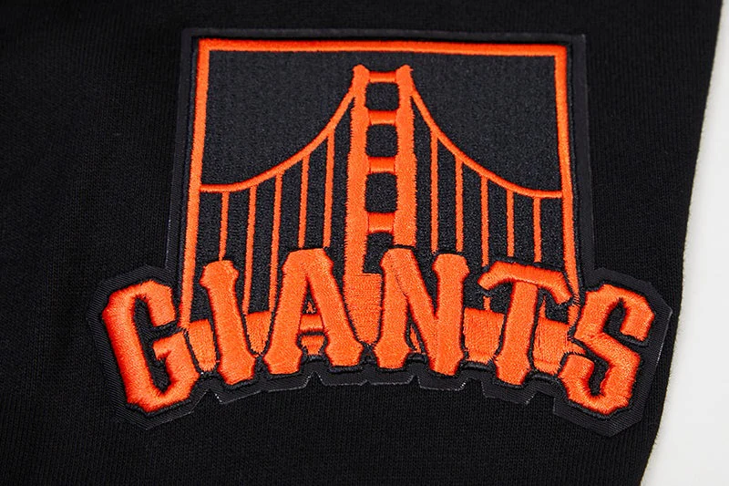 MLB SAN FRANCISCO GIANTS CLASSIC PO MEN'S FULL ZIP PULLOVER HOODIE (BLACK) - Image 5