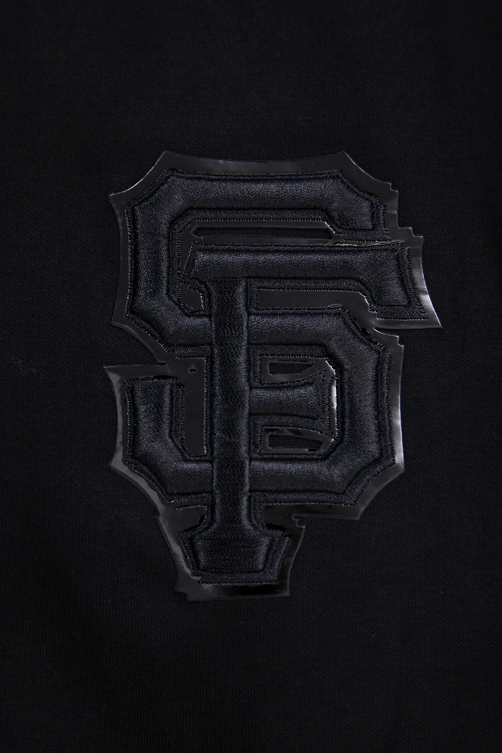 MLB SAN FRANCISCO GIANTS TRIPLE BLACK LOGO MEN'S PULLOVER HOODIE (TRIPLE BLACK) - Image 6