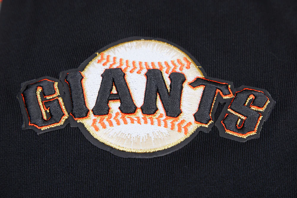 MLB SAN FRANCISCO GIANTS MASHUP MEN'S RIB PULLOVER HOODIE (BLACK/ORANGE) - Image 9
