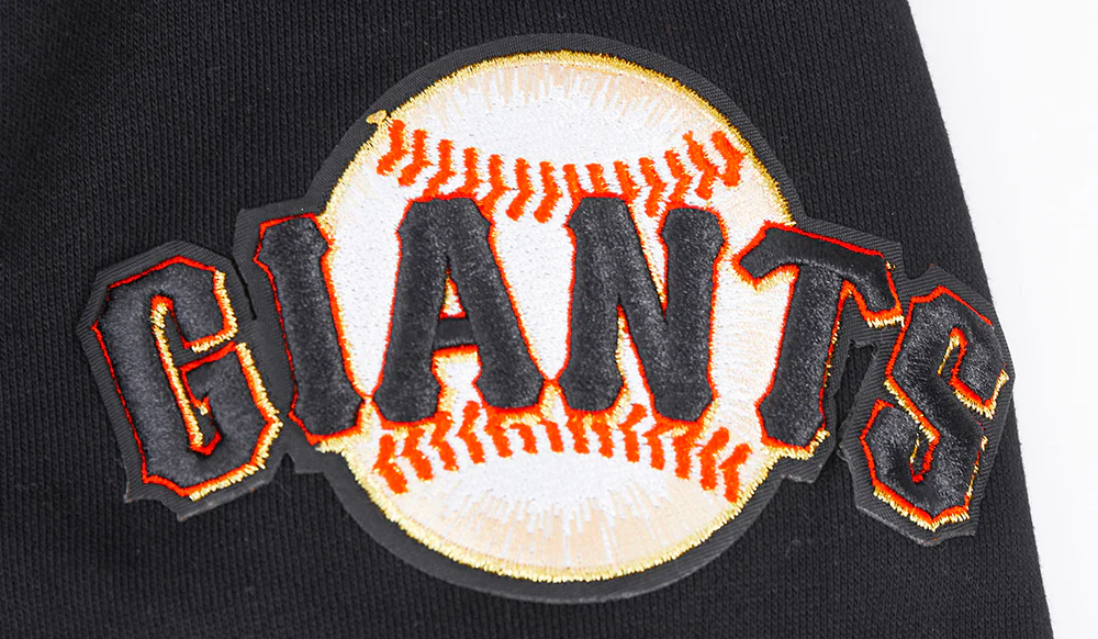 MLB SAN FRANCISCO GIANTS MASHUP MEN'S RIB CREWNECK (BLACK/ORANGE) - Image 5