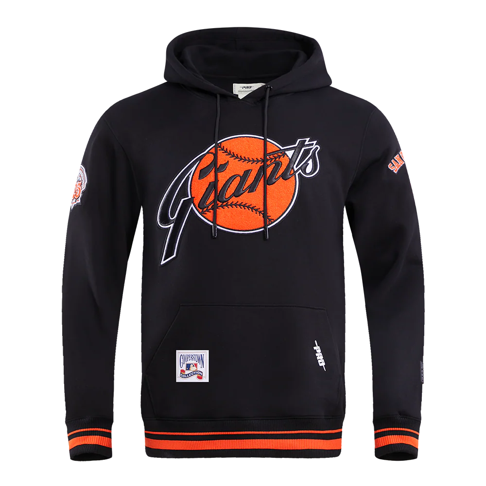 MLB SAN FRANCISCO GIANTS RETRO CLASSIC MEN'S PULLOVER HOODIE (BLACK/ORANGE)