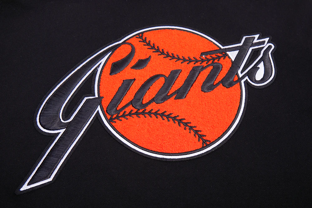 MLB SAN FRANCISCO GIANTS RETRO CLASSIC MEN'S PULLOVER HOODIE (BLACK/ORANGE) - Image 7