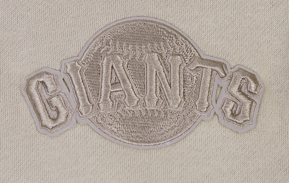 MLB SAN FRANCISCO GIANTS NEUTRAL DROP SHOULDER MEN'S PULLOVER HOODIE (TAUPE) - Image 5