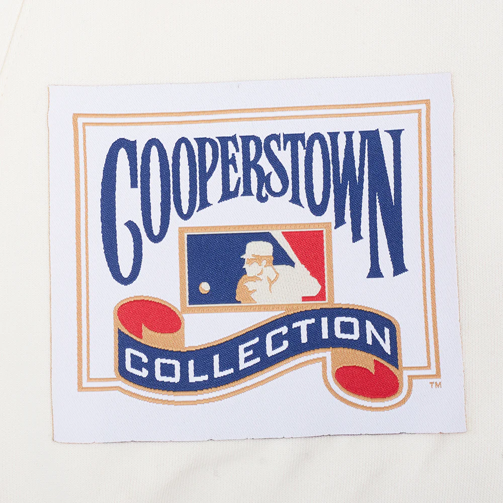 MLB SAN FRANCISCO GIANTS COOPERSTOWN LOGO PRO GAME DAY MEN'S DOUBLE KNIT JACKET (EGGSHELL/TAUPE/EGGSHELL) - Image 6