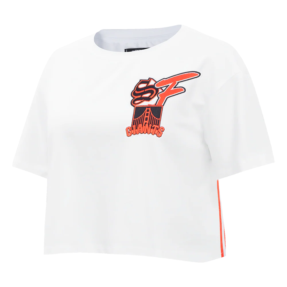 MLB SAN FRANCISCO GIANTS CITY RANSOM WOMEN'S SJ BOXY TEE (WHITE) - Image 2