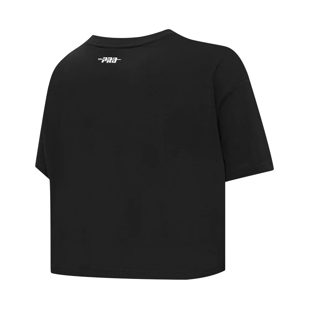 MLB SAN FRANCISCO GIANTS RETRO ELEVATION WOMEN'S SJ BOXY TEE (BLACK) - Image 4