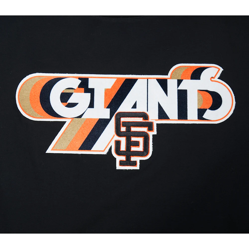 MLB SAN FRANCISCO GIANTS RETRO ELEVATION WOMEN'S SJ BOXY TEE (BLACK) - Image 5