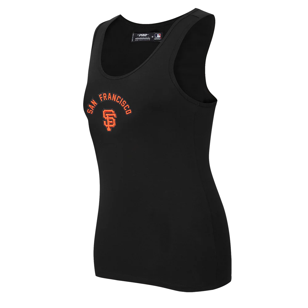 MLB SAN FRANCISCO GIANTS CLASSIC WOMEN'S RELAXED FIT RACERBACK (BLACK) - Image 2