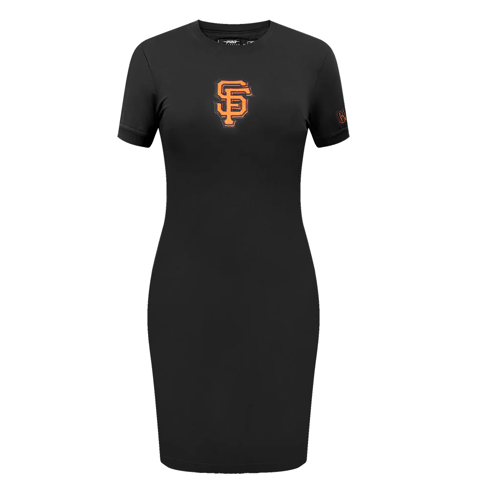 MLB SAN FRANCISCO GIANTS CLASSIC WOMEN'S BODYCON DRESS (BLACK)